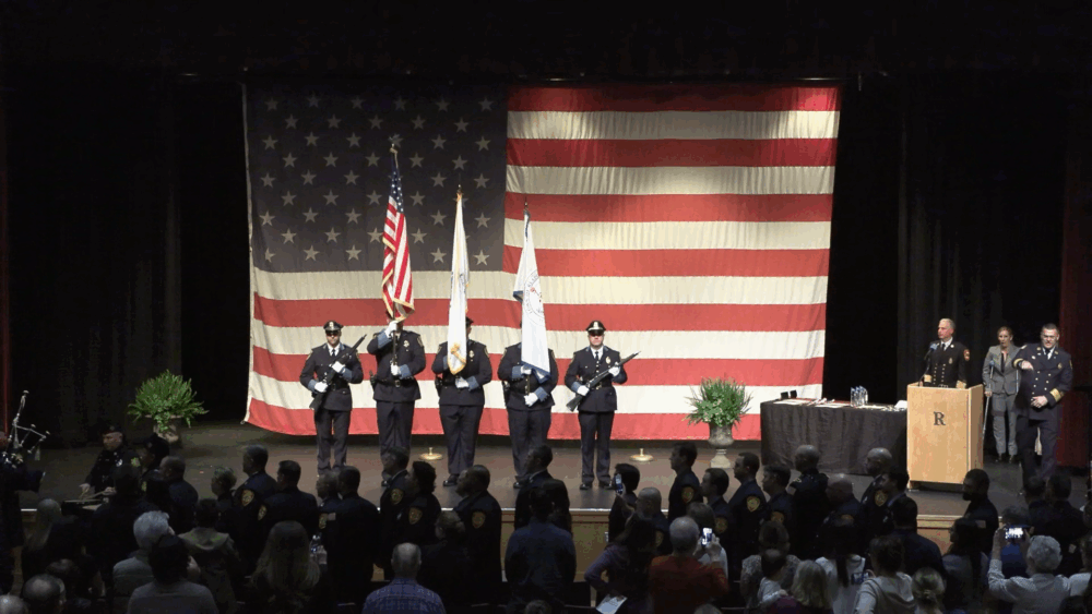 Police and Fire Badge Pinning 2025